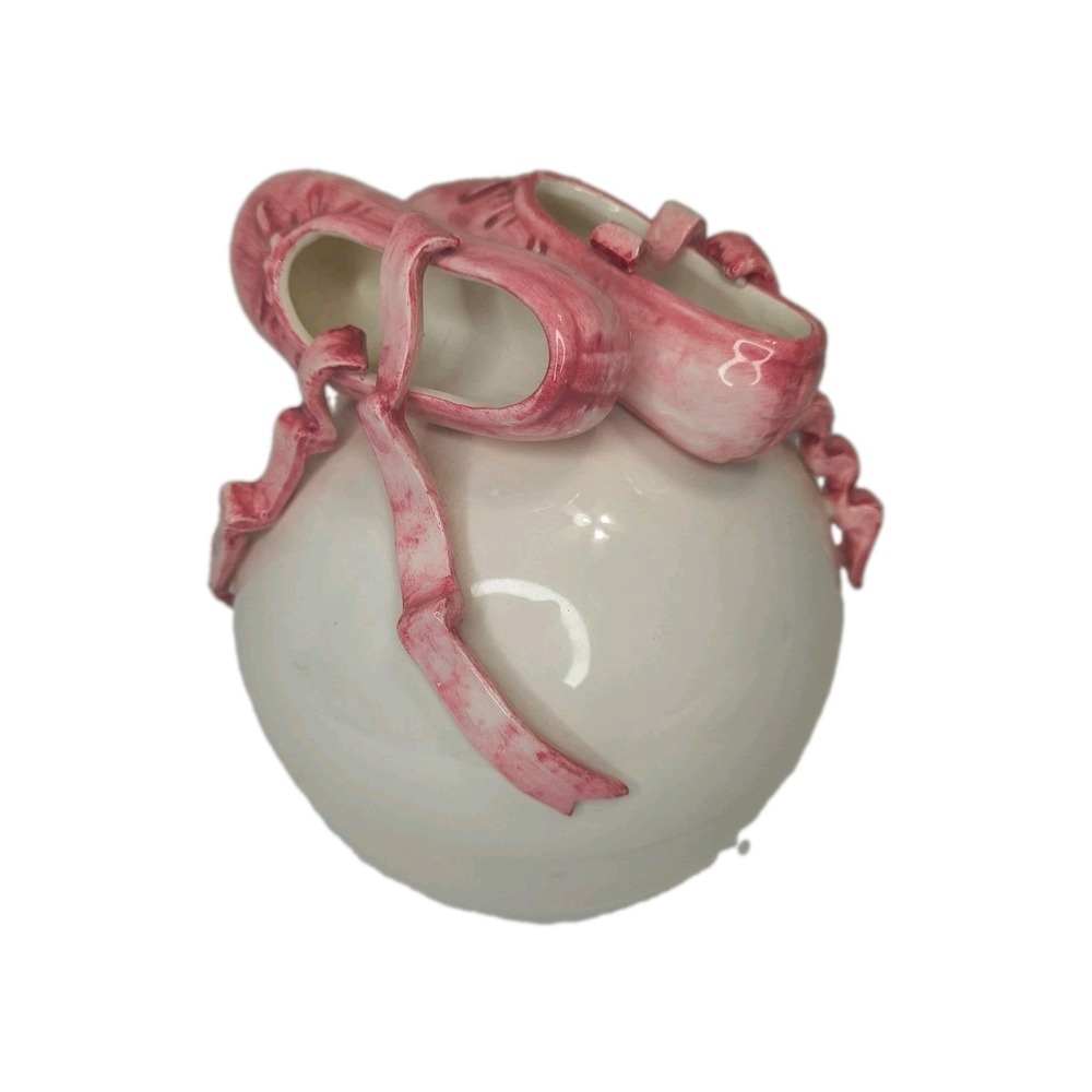 Rare 80s Sigma Taste Setter "The Red Shoes" Ballerina Slipper Porcelain Dish 6"